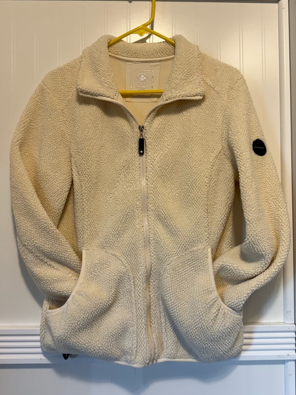 Women’s Halifax Cream Teddy Zip-Up Jacket